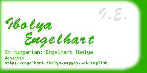 ibolya engelhart business card